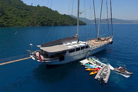 5-cabin WHITE SOUL luxury gulet for charter in Bodrum, Gocek, Marmaris