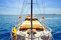 Gulet in Bodrum FORTUNA TR for summer cruises between Bodrum, Gocek, Marmaris