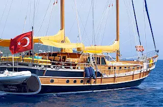 Gulet in Bodrum FORTUNA TR for summer cruises between Bodrum, Gocek, Marmaris