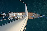 Modern gulet design, powerful sails, excellent charter experience | GETAWAY Yacht