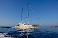 Bodrum yacht charter with gulet MISS B | Modern interior, powerful sailing