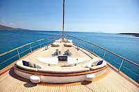 Bodrum yacht charter with gulet MISS B | Modern interior, powerful sailing