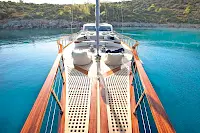 Bodrum yacht charter with gulet MISS B | Modern interior, powerful sailing