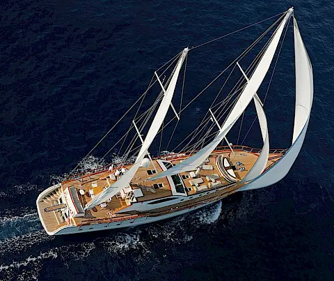 Bodrum yacht charter with gulet MISS B | Modern interior, powerful sailing