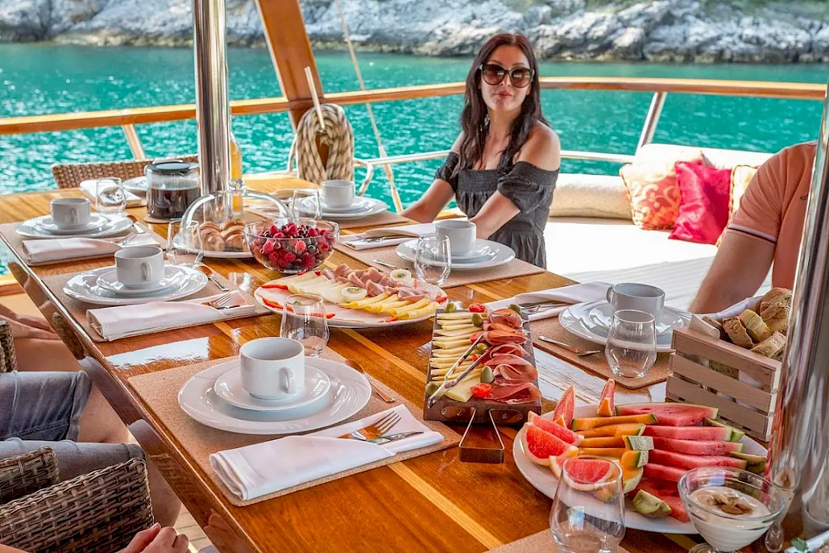 Lunch aboard a gulet | Luxury yacht charter experience