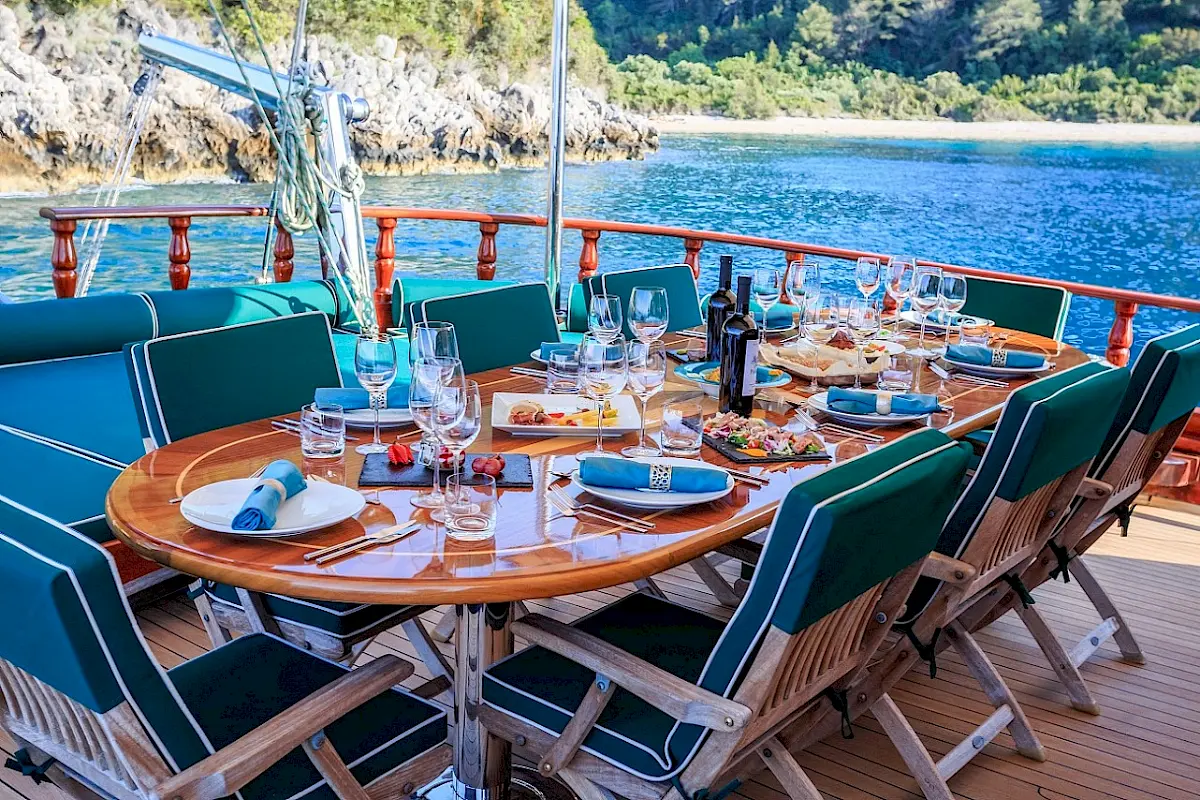 Lunch aboard a gulet | Luxury yacht charter experience